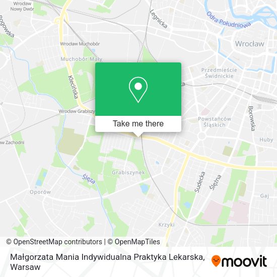 Małgorzata Mania Indywidualna Praktyka Lekarska map