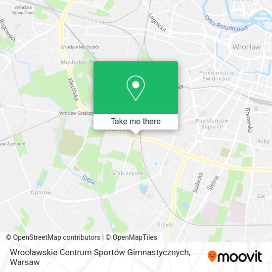 Wrocławskie Centrum Sportów Gimnastycznych map