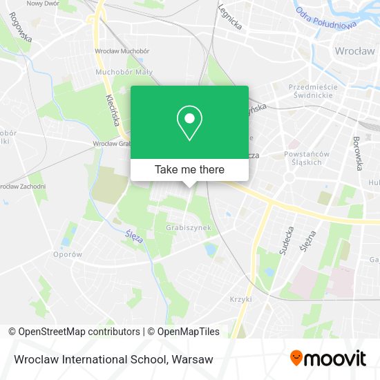 Wroclaw International School map