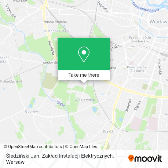 Карта Śledziński Jan. Zakład Instalacji Elektrycznych