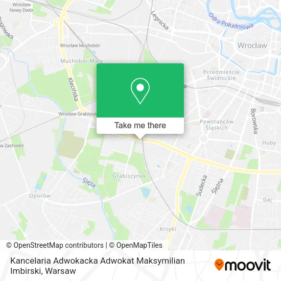 Kancelaria Adwokacka Adwokat Maksymilian Imbirski map