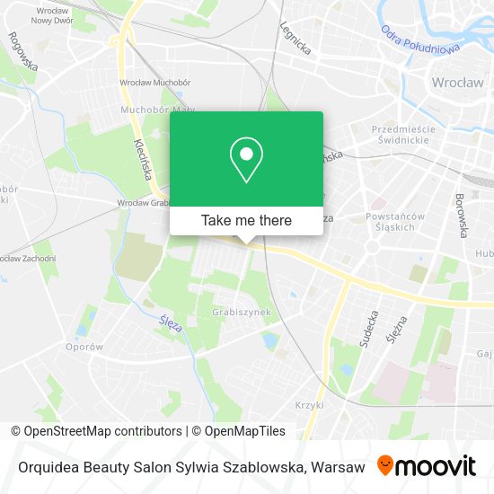 Orquidea Beauty Salon Sylwia Szablowska map