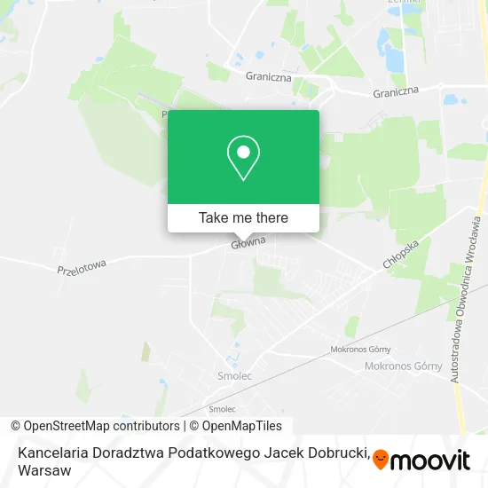 Карта Kancelaria Doradztwa Podatkowego Jacek Dobrucki