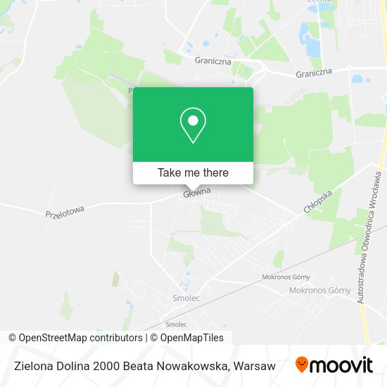 Zielona Dolina 2000 Beata Nowakowska map