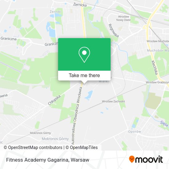 Fitness Academy Gagarina map