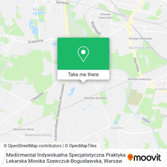 Medicmental Indywidualna Specjalistyczna Praktyka Lekarska Monika Szewczuk-Bogusławska map