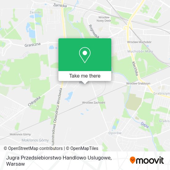 Jugra Przedsiebiorstwo Handlowo Uslugowe map