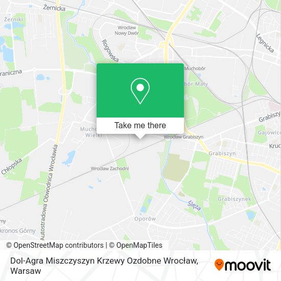 Dol-Agra Miszczyszyn Krzewy Ozdobne Wrocław map