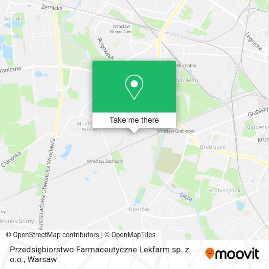 Карта Przedsiębiorstwo Farmaceutyczne Lekfarm sp. z o.o.