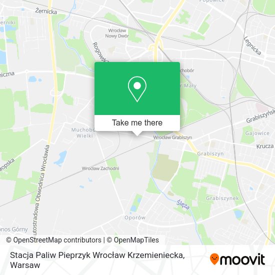 Stacja Paliw Pieprzyk Wrocław Krzemieniecka map