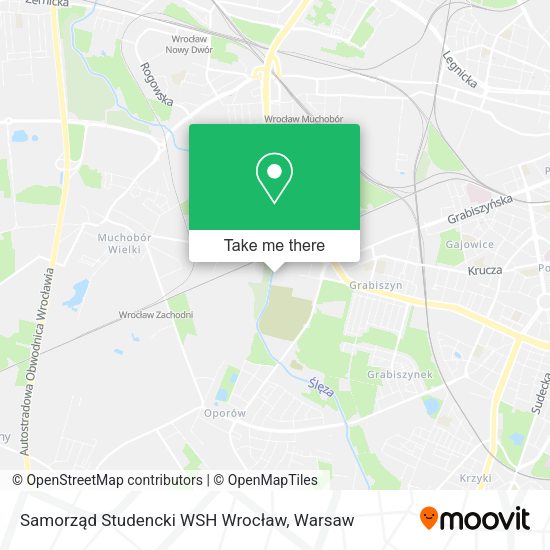 Samorząd Studencki WSH Wrocław map