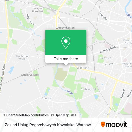 Zaklad Uslug Pogrzebowych Kowalska map