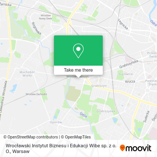 Wrocławski Instytut Biznesu i Edukacji Wibe sp. z o. O. map