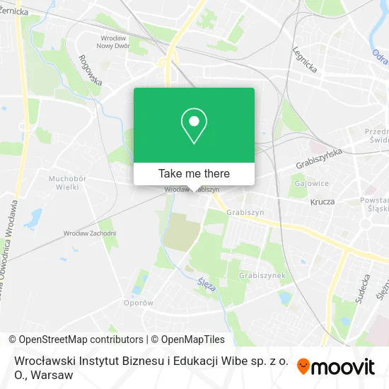Карта Wrocławski Instytut Biznesu i Edukacji Wibe sp. z o. O.