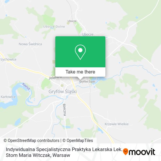 Indywidualna Specjalistyczna Praktyka Lekarska Lek. Stom Maria Witczak map