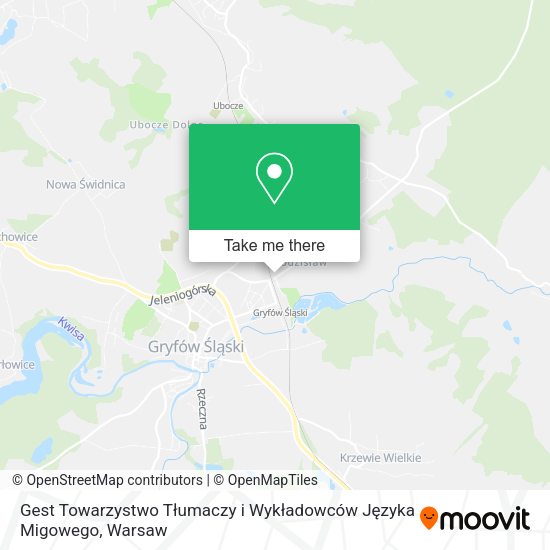 Gest Towarzystwo Tłumaczy i Wykładowców Języka Migowego map