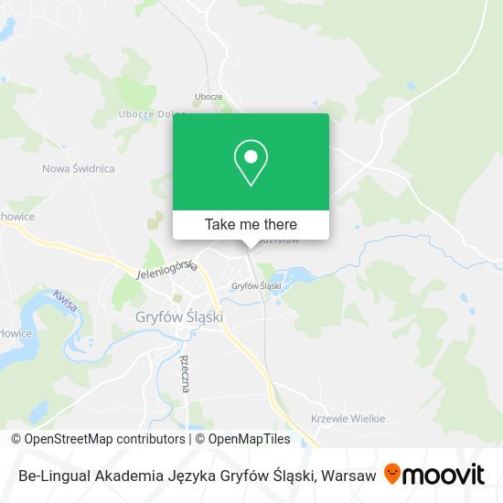 Be-Lingual Akademia Języka Gryfów Śląski map