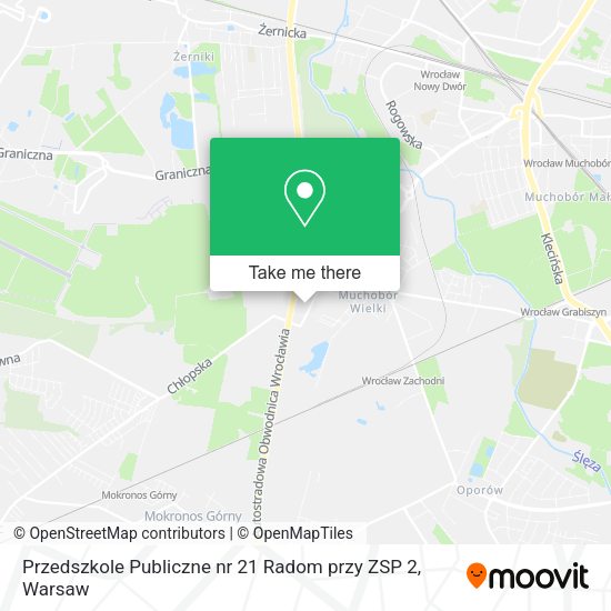 Przedszkole Publiczne nr 21 Radom przy ZSP 2 map