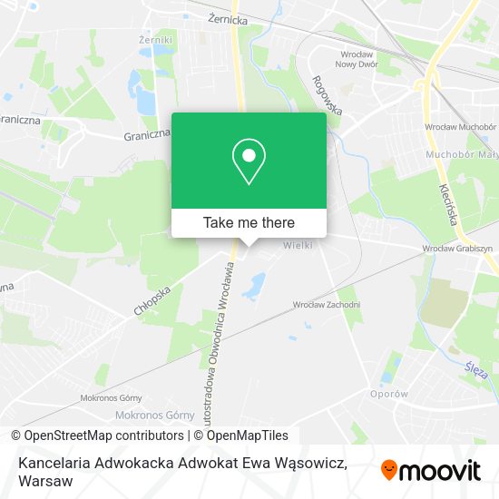 Kancelaria Adwokacka Adwokat Ewa Wąsowicz map