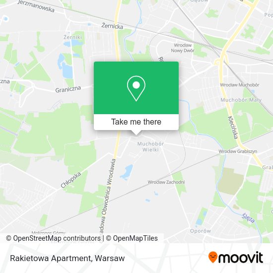 Rakietowa Apartment map