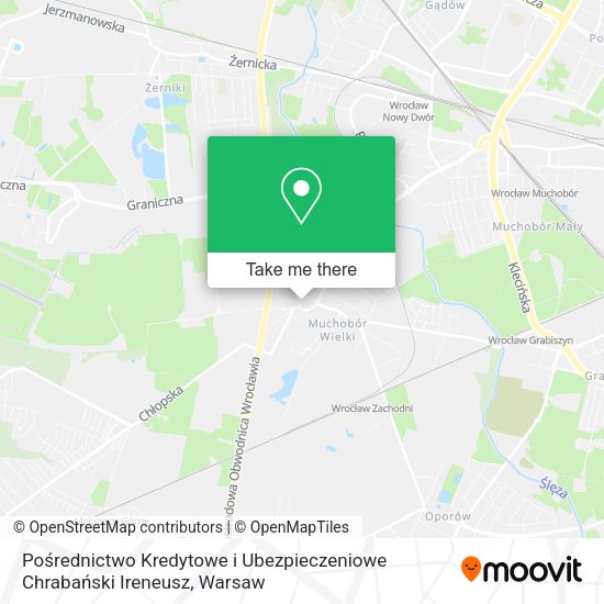 Pośrednictwo Kredytowe i Ubezpieczeniowe Chrabański Ireneusz map