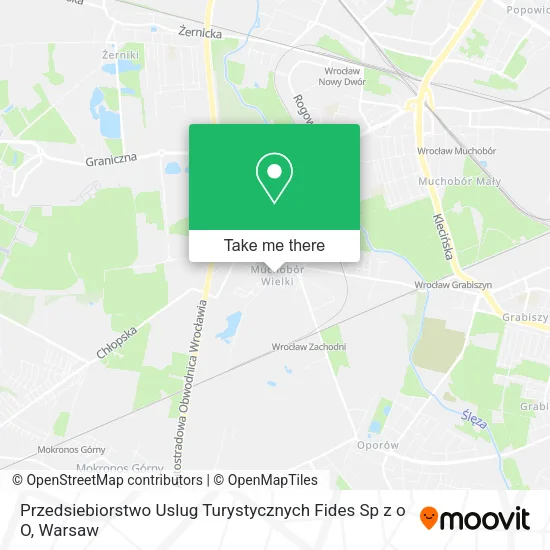Карта Przedsiebiorstwo Uslug Turystycznych Fides Sp z o O