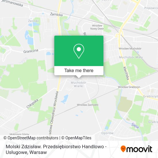 Molski Zdzisław. Przedsiębiorstwo Handlowo - Usługowe map