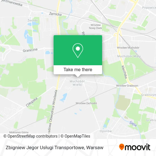 Карта Zbigniew Jegor Usługi Transportowe