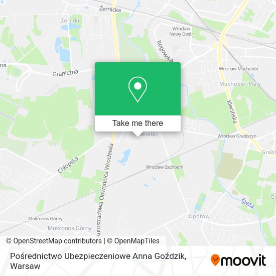 Pośrednictwo Ubezpieczeniowe Anna Goździk map