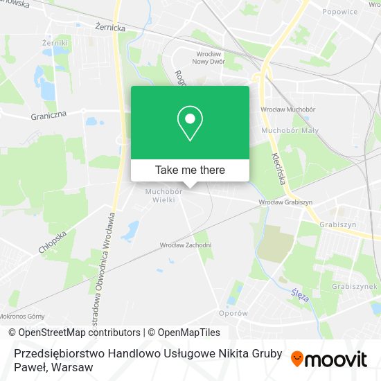 Przedsiębiorstwo Handlowo Usługowe Nikita Gruby Paweł map