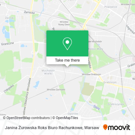 Janina Żurowska Roks Biuro Rachunkowe map