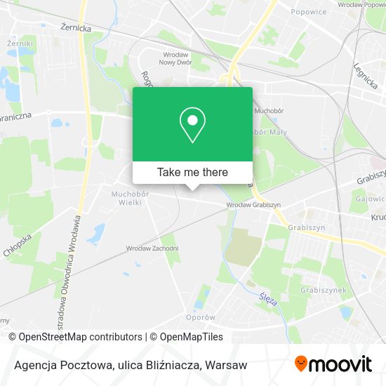 Agencja Pocztowa, ulica Bliźniacza map