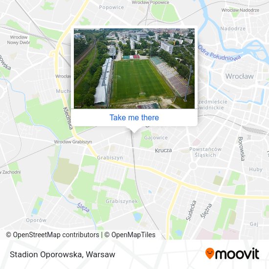 Stadion Oporowska map