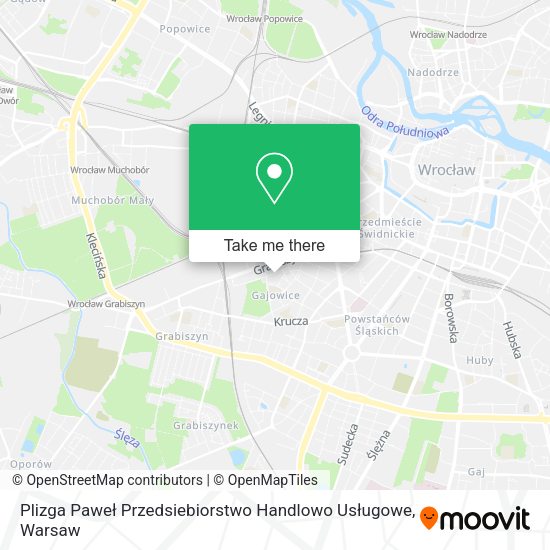 Plizga Paweł Przedsiebiorstwo Handlowo Usługowe map