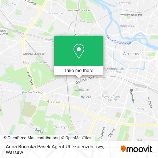 Anna Borecka Pasek Agent Ubezpieczeniowy map