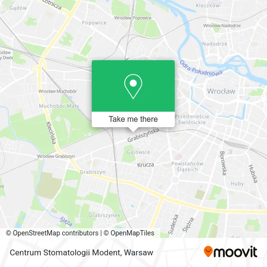 Карта Centrum Stomatologii Modent