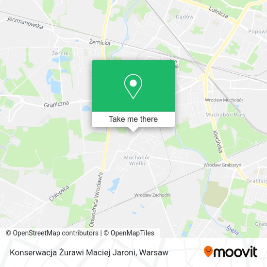 Konserwacja Żurawi Maciej Jaroni map