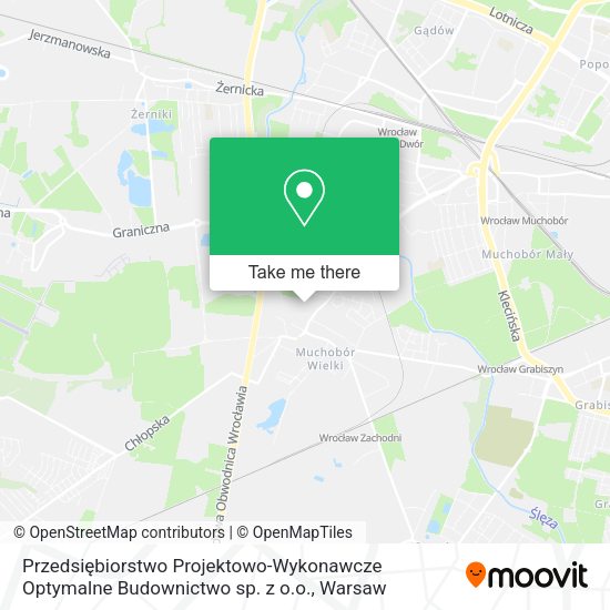 Przedsiębiorstwo Projektowo-Wykonawcze Optymalne Budownictwo sp. z o.o. map