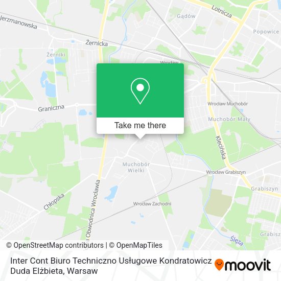Inter Cont Biuro Techniczno Usługowe Kondratowicz Duda Elżbieta map