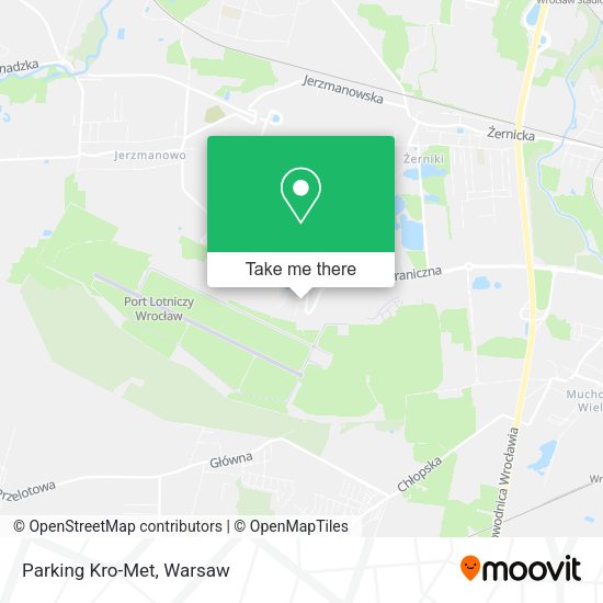 Parking Kro-Met map