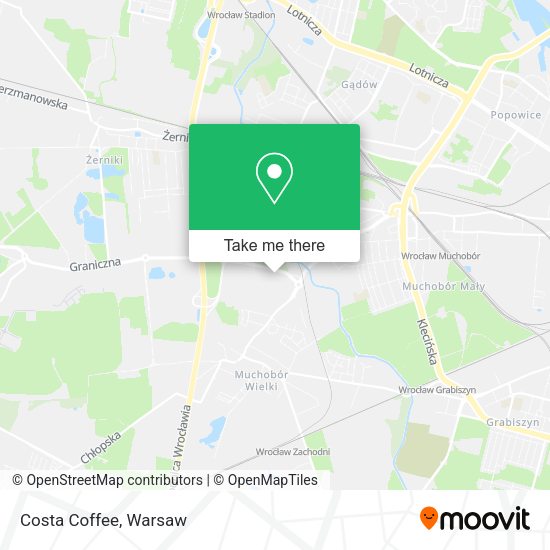 Costa Coffee map