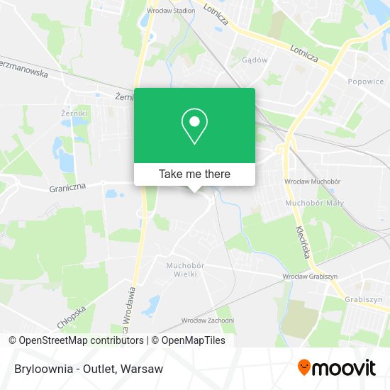 Bryloownia - Outlet map