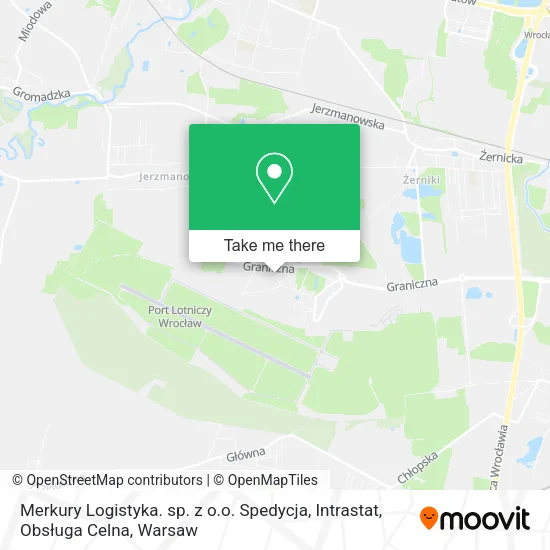 Карта Merkury Logistyka. sp. z o.o. Spedycja, Intrastat, Obsługa Celna