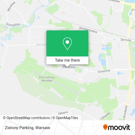 Zielony Parking map