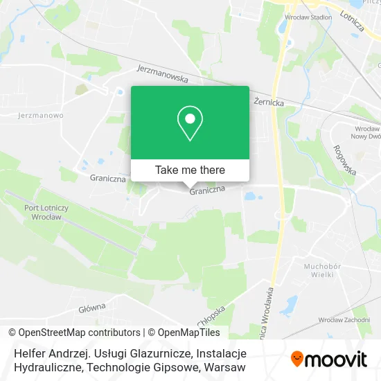 Карта Helfer Andrzej. Usługi Glazurnicze, Instalacje Hydrauliczne, Technologie Gipsowe