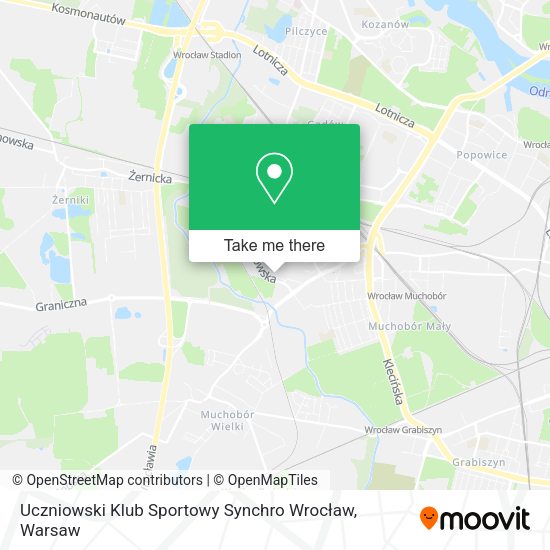 Uczniowski Klub Sportowy Synchro Wrocław map