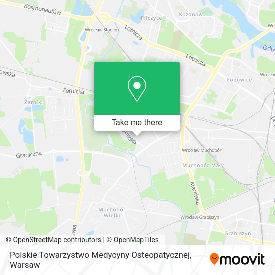 Polskie Towarzystwo Medycyny Osteopatycznej map