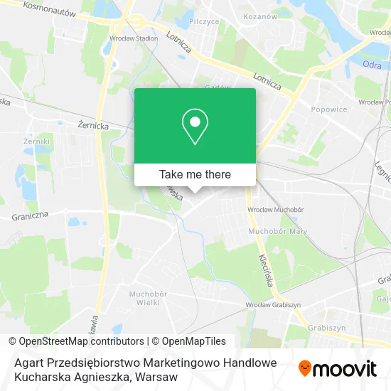 Agart Przedsiębiorstwo Marketingowo Handlowe Kucharska Agnieszka map