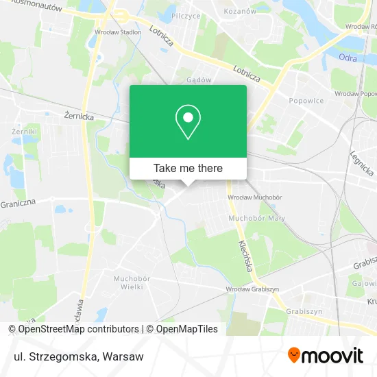 Карта ul. Strzegomska