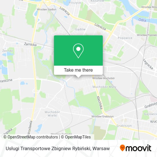 Usługi Transportowe Zbigniew Rybiński map